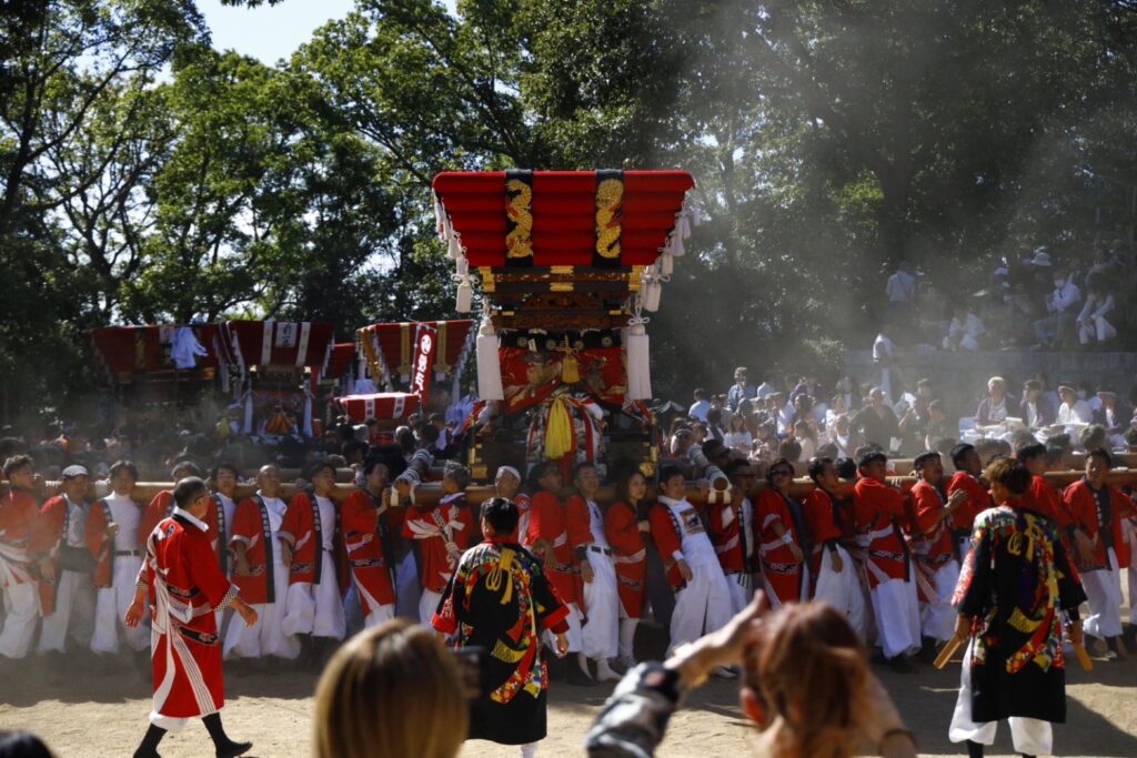 秋祭り　ちょうさ　白羽神社