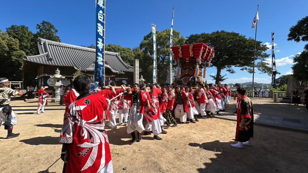 秋祭り　ちょうさ　白羽神社