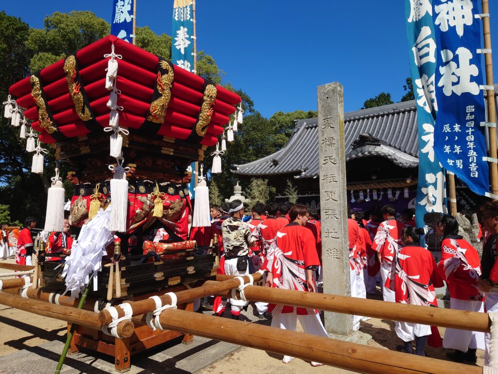 秋祭り　ちょうさ　白羽神社