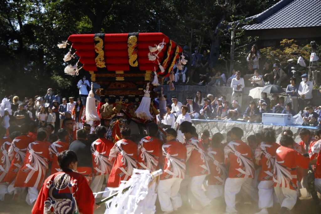 秋祭り　ちょうさ　白羽神社　川西太鼓台