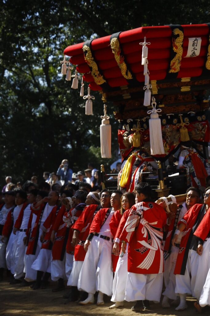 秋祭り　ちょうさ　白羽神社　川西太鼓台