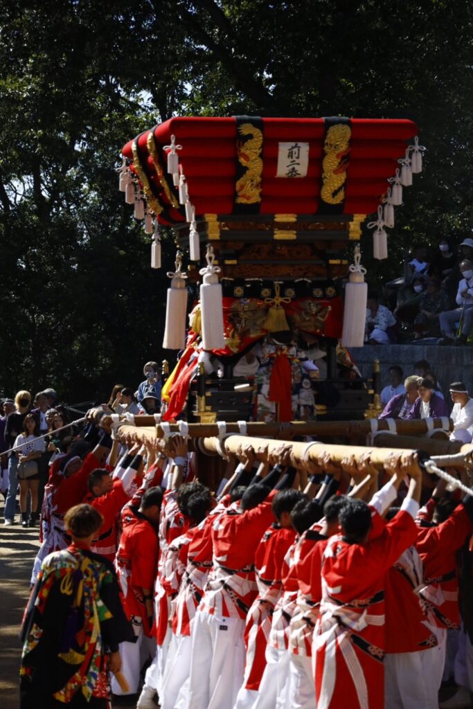 秋祭り　ちょうさ　白羽神社　川西太鼓台