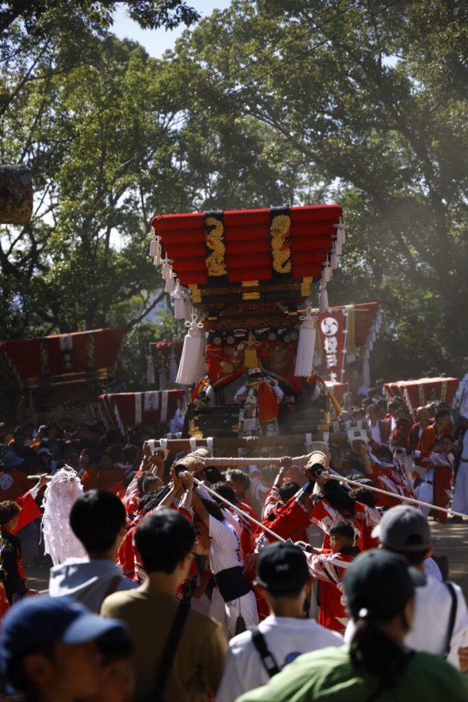 秋祭り　ちょうさ　白羽神社　川西太鼓台