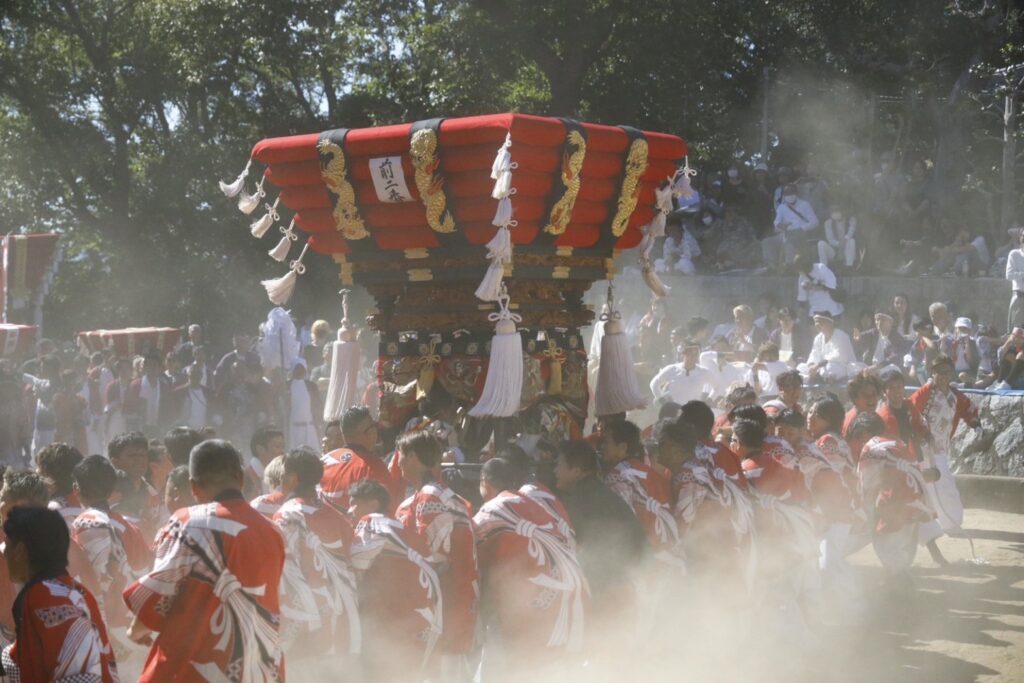 秋祭り　ちょうさ　白羽神社　川西太鼓台